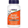 Аминокислота NOW FOODS ACETYL-L-CARNITINE, 500мг, 50 вегетарианских капсул NS*0075